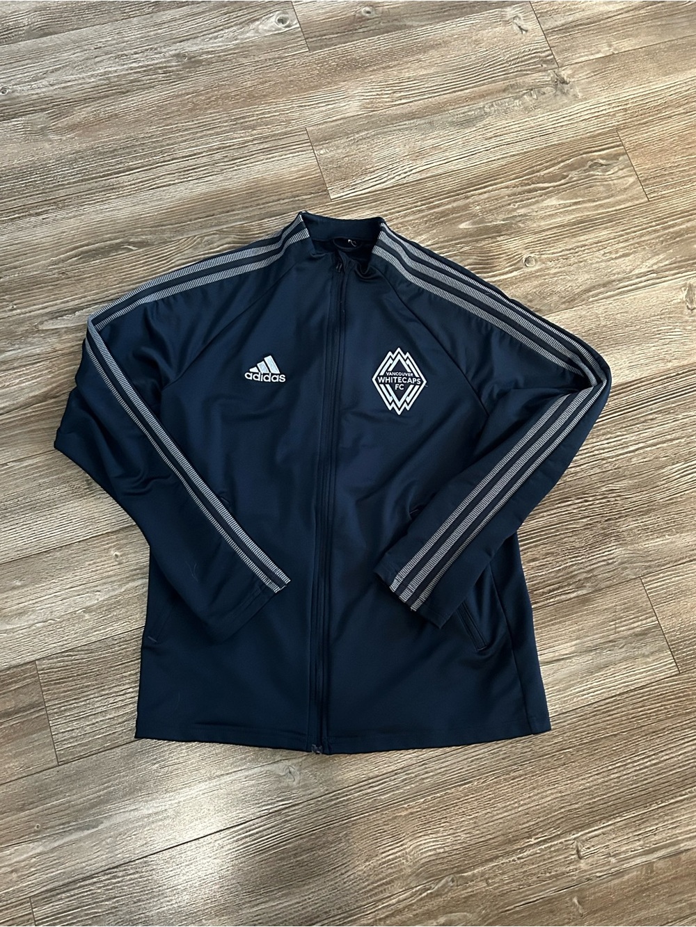 Vancouver Whitecaps MLS Soccer Authentic Adidas Zip-Up Sweater Size Medium